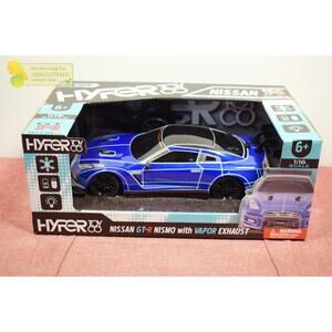 Hyper RC Nissan GTR Rechargeable Car with LED/Vapor Effects - 1:16 Scale